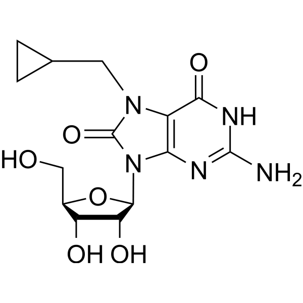 7-Cyclopropyl methyl-7,8-dihydro-8-oxo-9-(β-D-ribofuranosyl)guanine 2763085-07-8